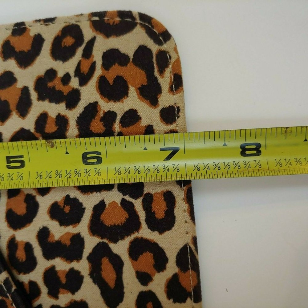 ASOS Leopard Animal Print Envelope Clutch with Gold Tassels EUC - Picture 5 of 5